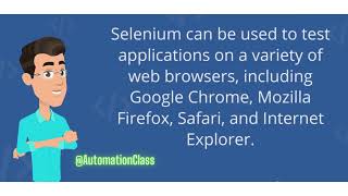 what is selenium automation testing