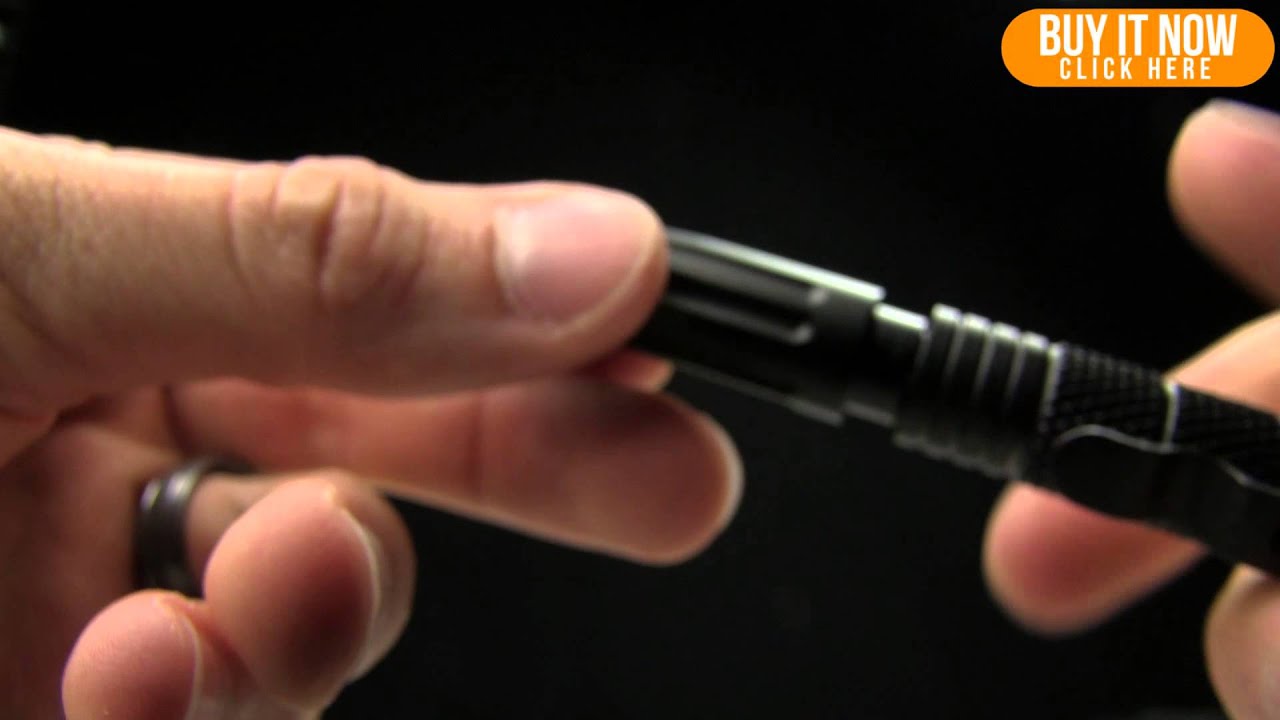 UZI Tactical Defender Pen 6 w/ Breaker Tip & Hand Cuff Key (Gray) TACPEN-6