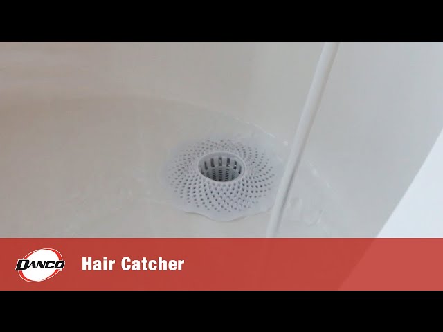 DANCO Tub Drain Protector Hair Catcher Strainer Bathtub Drain Snake, Snare  and Auger Hair Drain Clog Prevention 10306