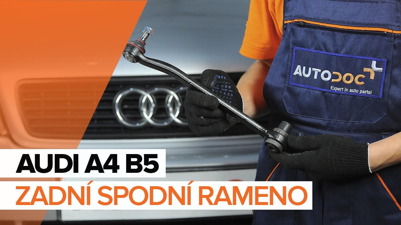 Jak vyměnit spodní ovládací rameno zadního zavěšení kol na Audi A4 B5 Avant – návod k výměně
