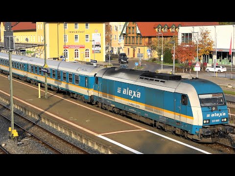 Bahnhof Immenstadt Allgäu: Eines der letzten EC - Züge & ALEX - Züge bzw. ALEX Ersatzzüge