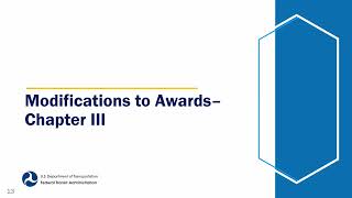 Circular 5010 Award Management Requirements Session 3: Post-Award, Oversight and Closeout