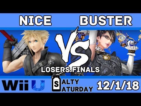 Salty Saturday #37 - NICE (Cloud, Pikachu) VS. Buster (Bayonetta) - Losers Finals - Smash for Wii U