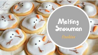 Christmas Melting Snowman Cookies | By Ilona Deakin from Tiers Of Happiness