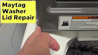 Maytag Washer Cracked Lid Near Hinge Repair