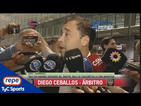 Diego Ceballos, tras la final entre Boca y Rosario Central: "Pido disculpas"