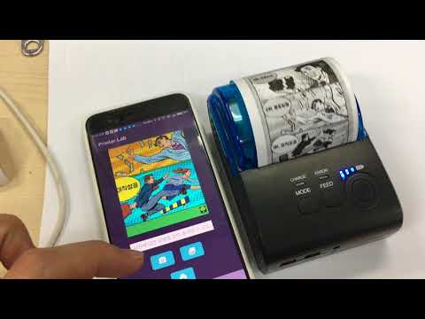 Bluetooth Thermal Printer M58-LL(ZJ-5805) test with 'Printer Lab' app