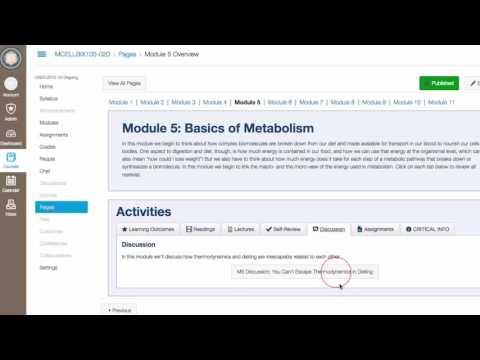 Online Course: Introductory Biochemistry