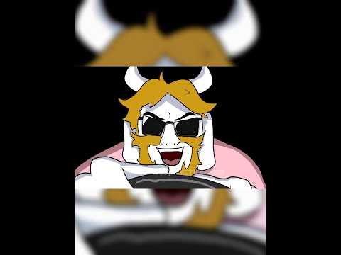 ASGORE - BERGENTRÜCK | Re-Animated | #undertale #deltarune #animation #memes #shorts