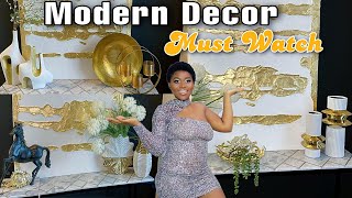 MODERN GLAM ENTRYWAY DECORATE WITH ME 2025 | FOYER CONSOLE TABLE | Foyer decor ideas 2025