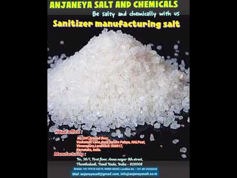 White crystal sanitizer manufacturing salt, packaging size: ...