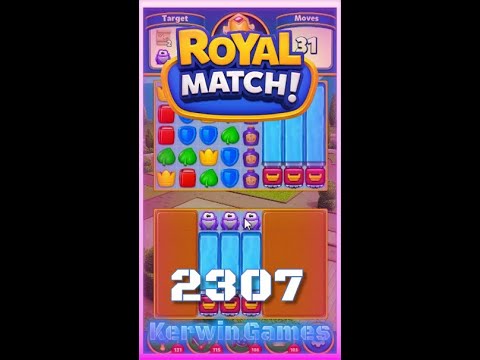 Royal Match Level 2307 - No Boosters Gameplay