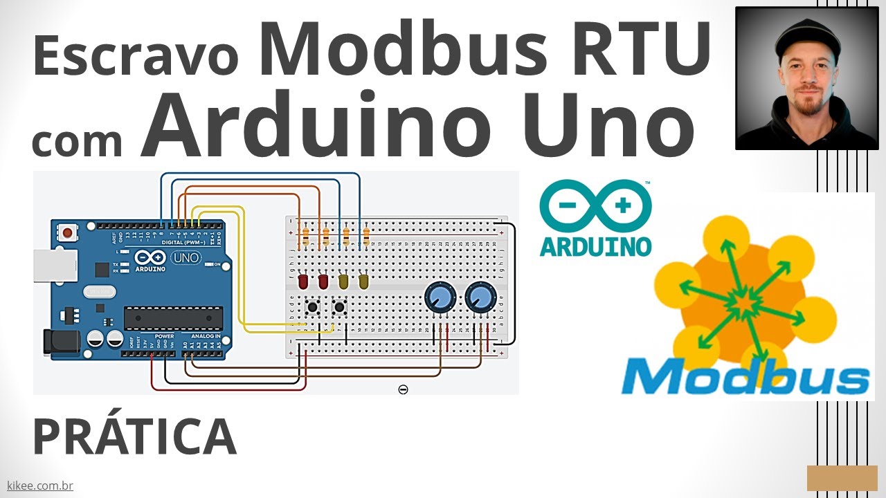 Escravo Modbus RTU com Arduino UNO - Prática | Redes Industriais #modbus #modbusrtu #automacao