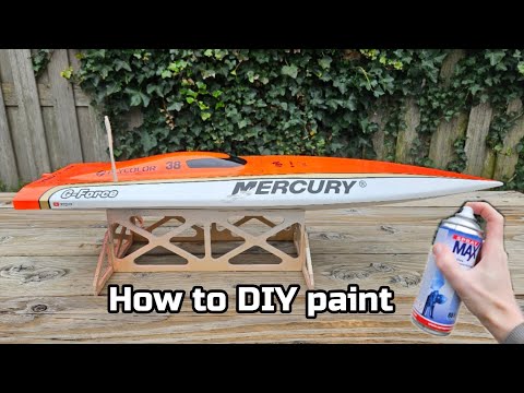 How to paint your RC Boat without expensive tools - part 2