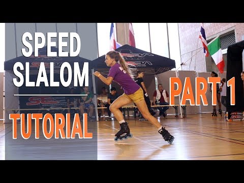 SPEED SLALOM on inline skates part 1 - Lesson 13