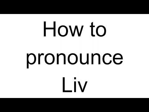 How to Pronounce Liv (Norwegian)