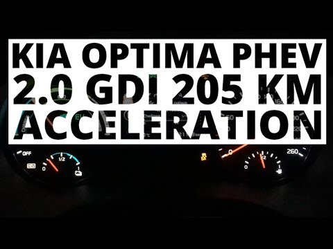 Kia Optima PHEV 2.0 GDI 205 KM (AT) - acceleration 0-100 km/h