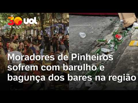 Moradores do bairro de Pinheiros reclamam do barulho dos bares na região: ‘Vida virou um inferno’