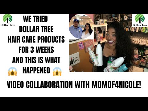 WE TRIED DOLLAR TREE HAIR CARE PRODUCTS FOR 3 WEEKS AND THIS IS WHAT HAPPENED! VIDEO COLLAB MUST SEE Video