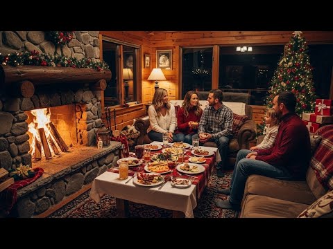 Cozy Cabin Christmas Instrumental Music 2025🎄 45 Min Winter Ambience for Work, Home & Relax