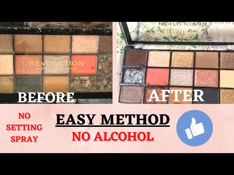 HOW TO : FIX BROKEN EYESHADOW | FIX BROKEN MAKEUP WITHOUT ALCOHOL/SETTING SPRAY