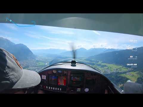 LOWI Arrival via Zugspitze, Gaistal. Short slip approach