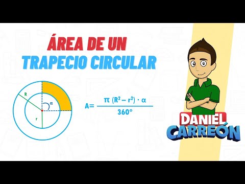 HOW TO CALCULATE THE AREA OF A CIRCULAR TRAPERZOID Super easy - For beginners
