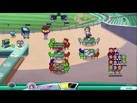 Diner Dash 4: Hometown Hero Walkthrough - Level #12 - Diner at Homerun Park - The Hungry Man