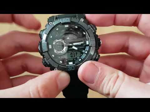 Мужские часы Skmei Pancer / 1228. Видео обзор! Инструкция! Как настроить!