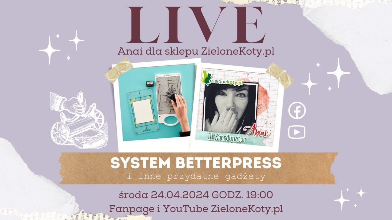Kartki z systemem BetterPress i zapis transmisji LIVE | Anai