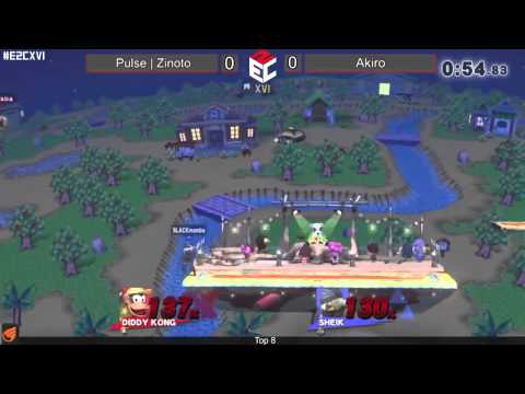 E2C XVI Singles Top 4: Zinoto (Diddy Kong) vs. Akiro (Sheik)