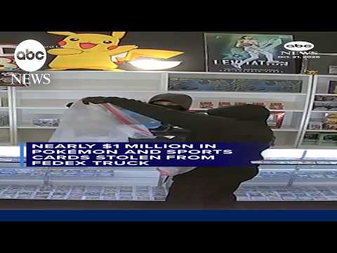Nearly $1 million in Pokémon and sports cards stolen from FedEx truck