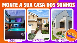 MONTE SUA CASA DOS SONHOS 🏡 O que você escolhe? #quiz #passatempo #issooraquilo