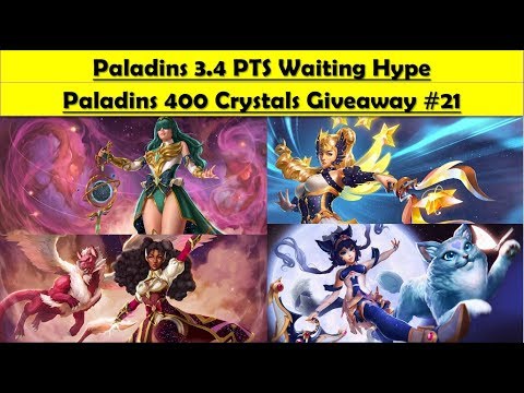 Paladins 3.4 Radiant Star PTS Wait Hype ( 400 Crystals Giveaway #21)