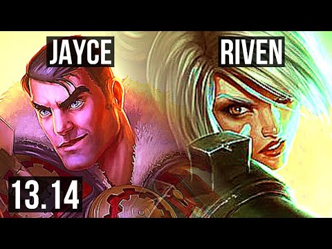JAYCE vs RIVEN (TOP) | 8/0/4, Legendary, 300+ games | KR Master | 13.14