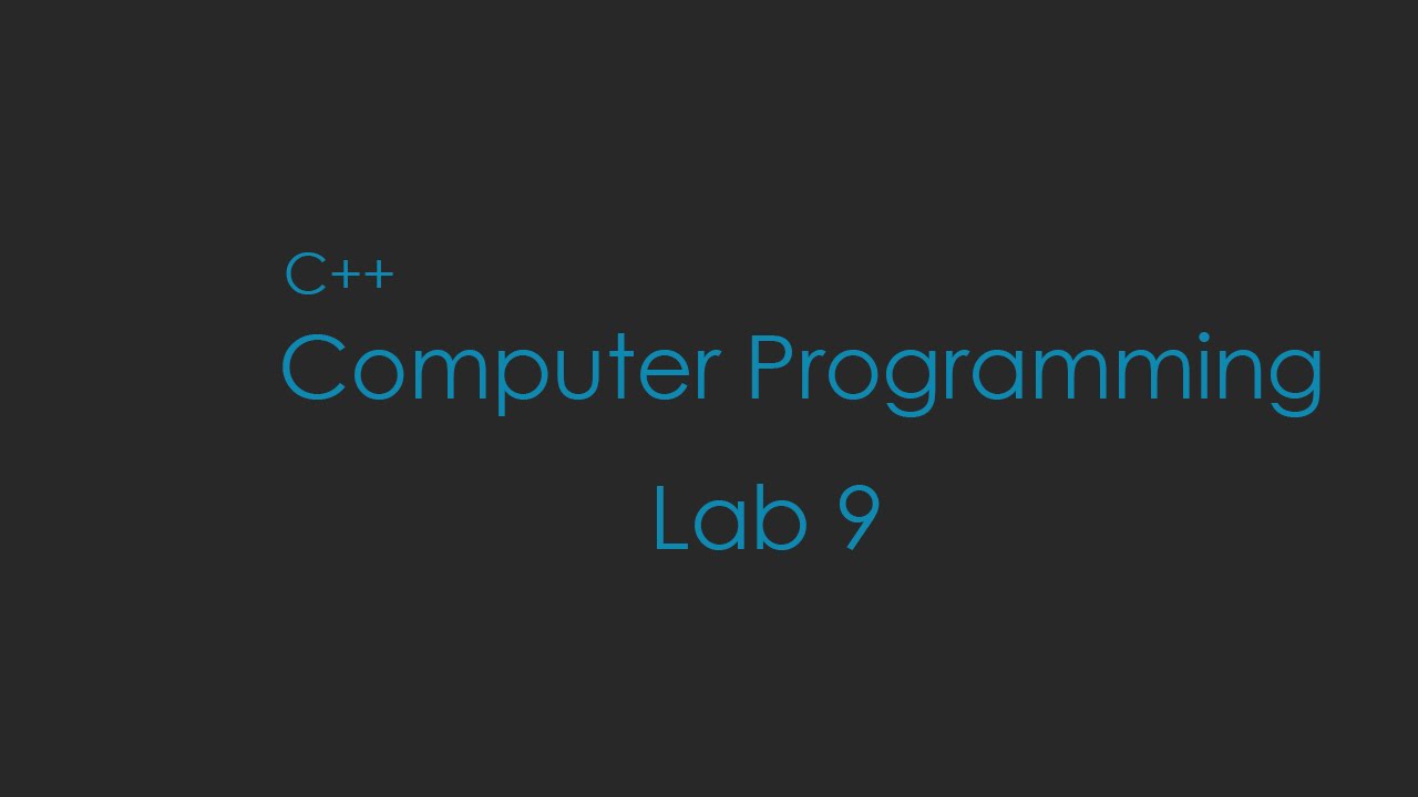 Computer Programming Lab 9 Fn (Call By Reference) - PPU