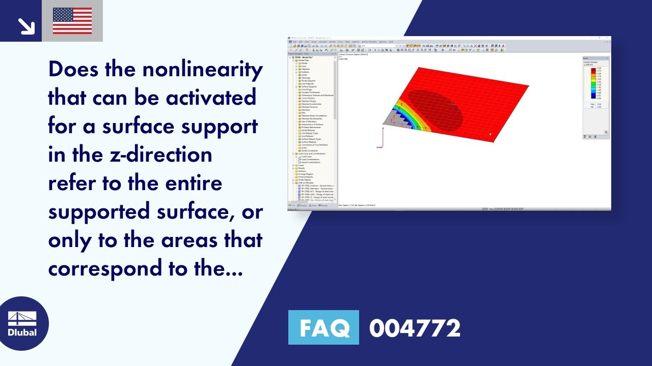 [EN] FAQ 004772 | Does the nonlinearity that can be activated for a surface support in the z‑direction...