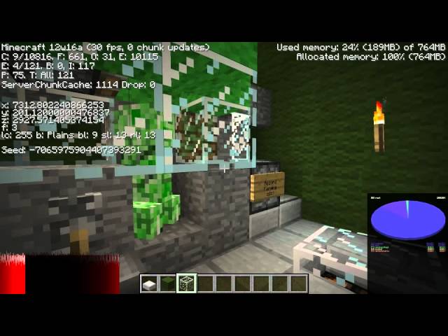 Creeper-Shaped Mob Grinder & Sorter Minecraft Map