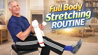 Top 10 Full Body Seated Stretches: 70 & Up (Follow Along)