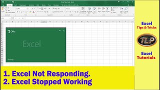 Excel is not responding | Excel hang issue fix | Excel Not Responding in windows 10
