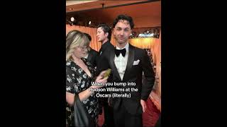 when you bump into Hudson Williams at the Oscars (literally) #heatedrivalry #academyawards