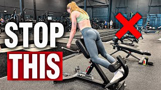 How to Target Glutes on the Back Extension Machine (GLUTE FOCUSED HYPEREXTENSIONS)