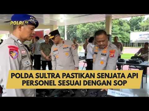 POLDA SULTRA PASTIKAN SENJATA API PERSONEL SESUAI DENGAN SOP