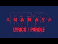 KTYB X Madmob - ANANAYA (Lyrics/Parole)