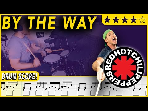 By The Way - Red Hot Chili Peppers | DRUM SCORE Sheet Music | #356 DRUMSCRIBE