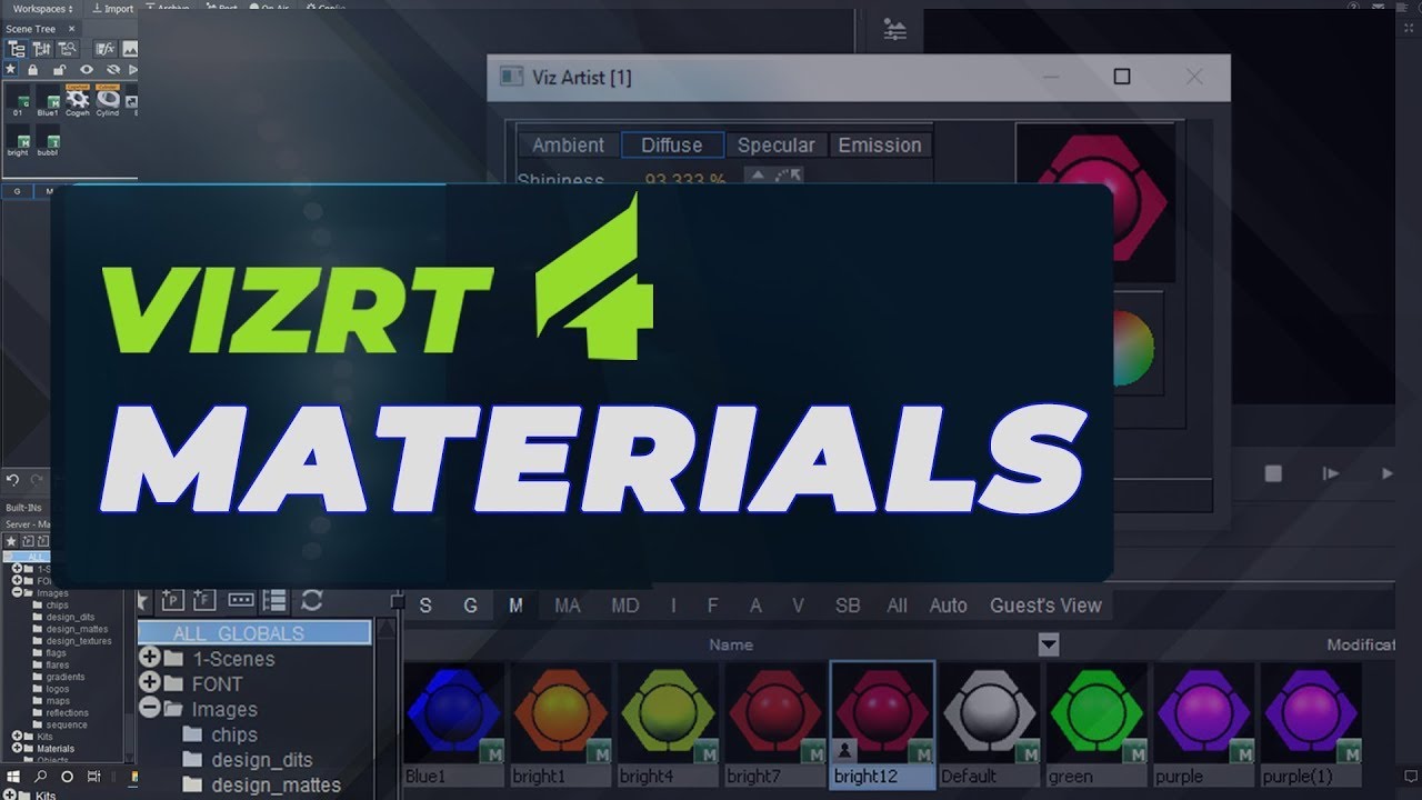 How to Create and Edit Materials in Vizrt Artist 4