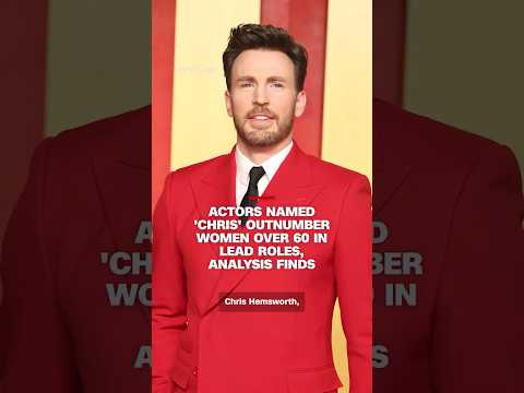 Actors named 'Chris' outnumber women over 60 in lead roles, analysis says