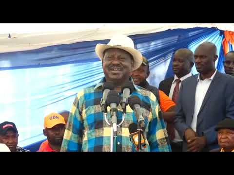 Wakamba ni kama kina mama, odm leader raila odinga makes a joke about kamba people