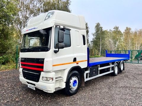 YM12 HKP - DAF CF85 460 10 Tyre Rear Lift Flatbed | Law Truck Centre UK