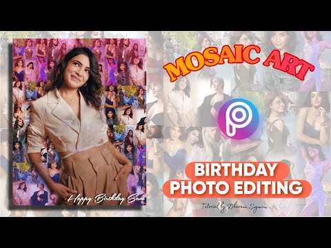Birthday Photo Editing in PicsArt | Photo Mosaic Effect Editing in PicsArt | PicsArt Photo Editing